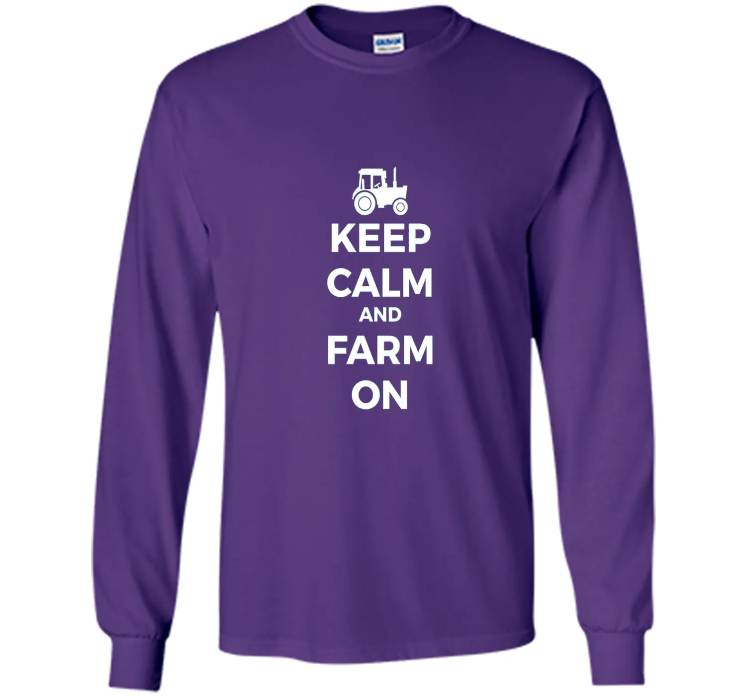Farming Simulator - keep calm and farm on T-shirt (white)