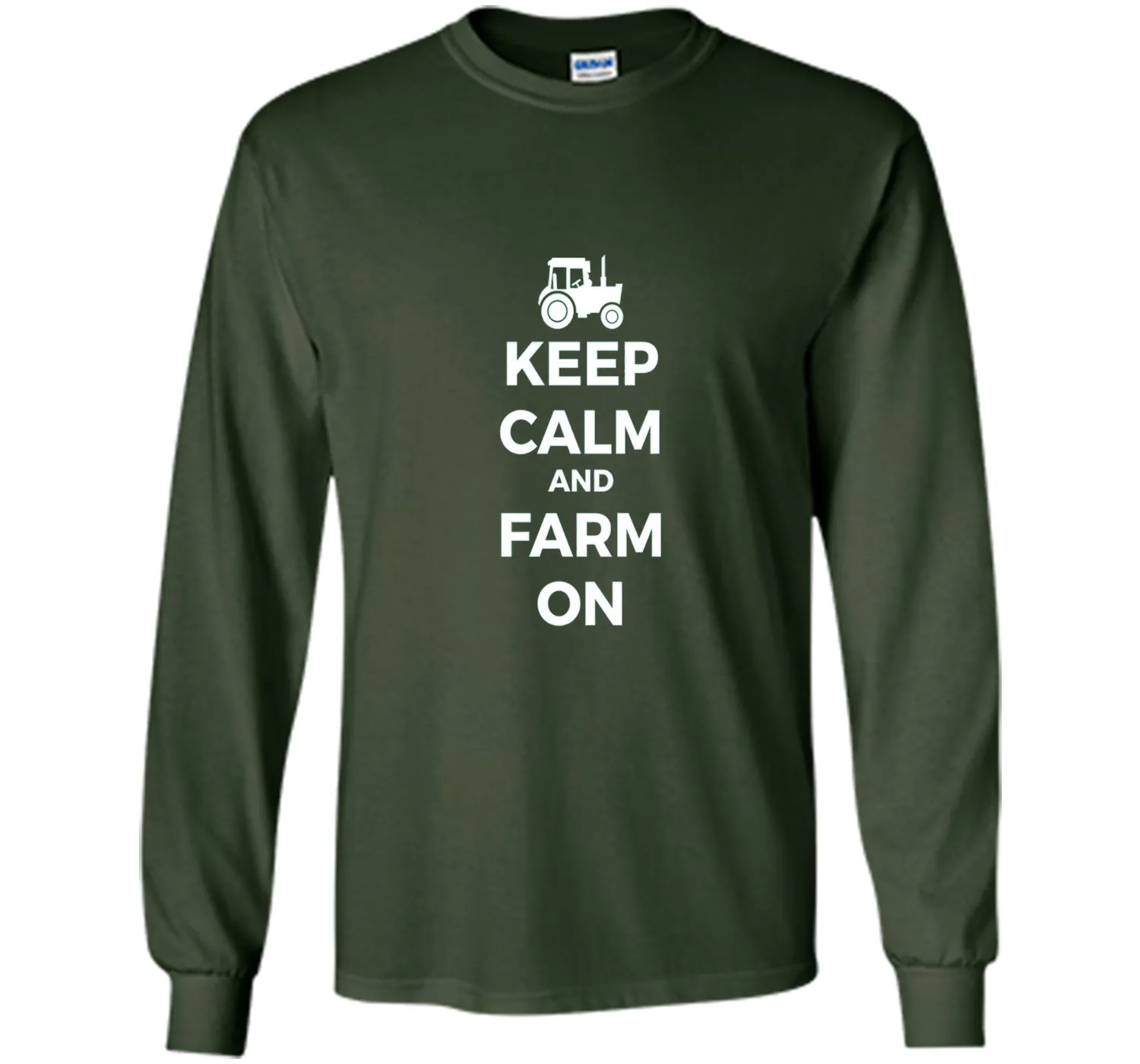 Farming Simulator - keep calm and farm on T-shirt (white)