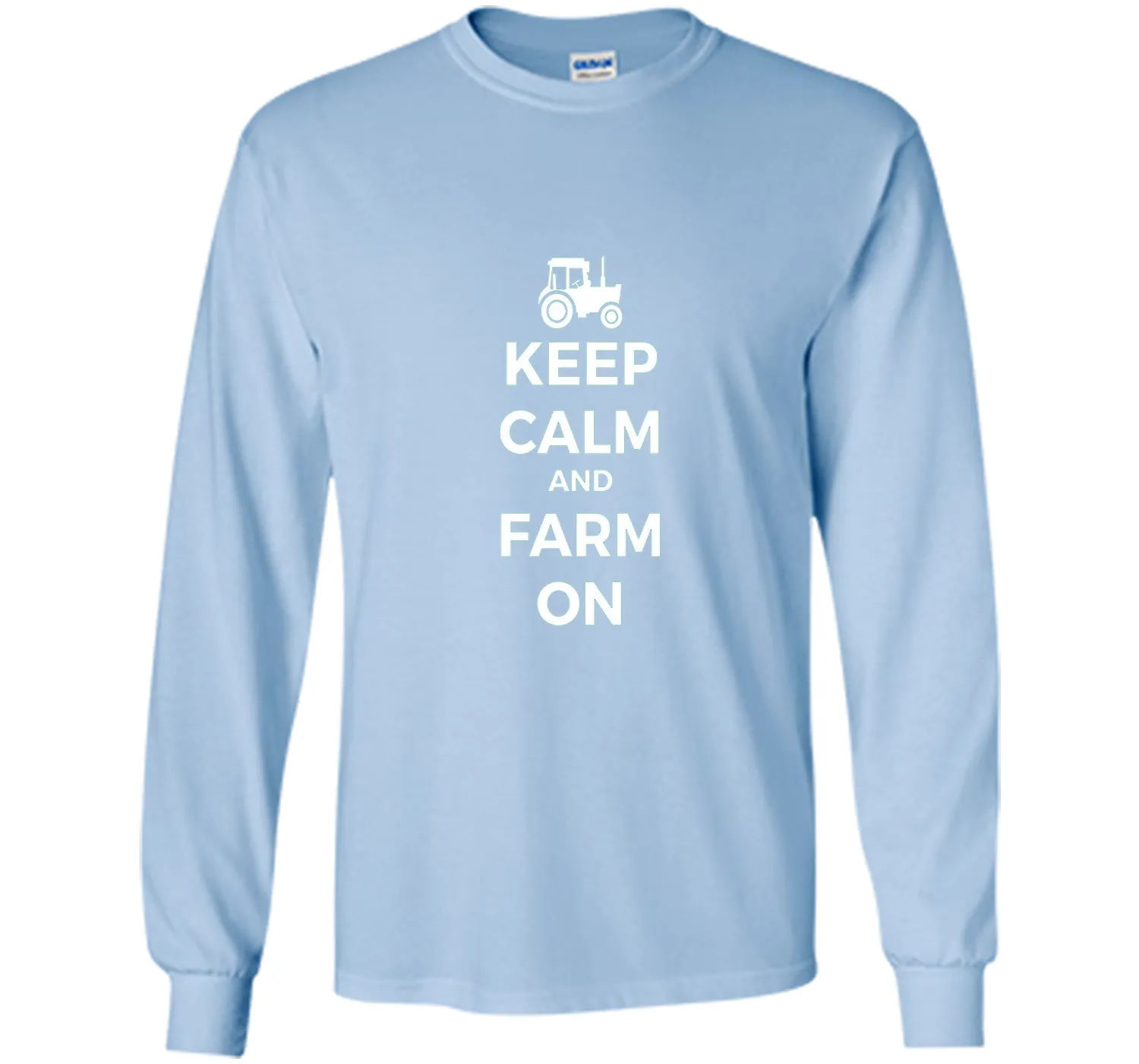 Farming Simulator - keep calm and farm on T-shirt (white)