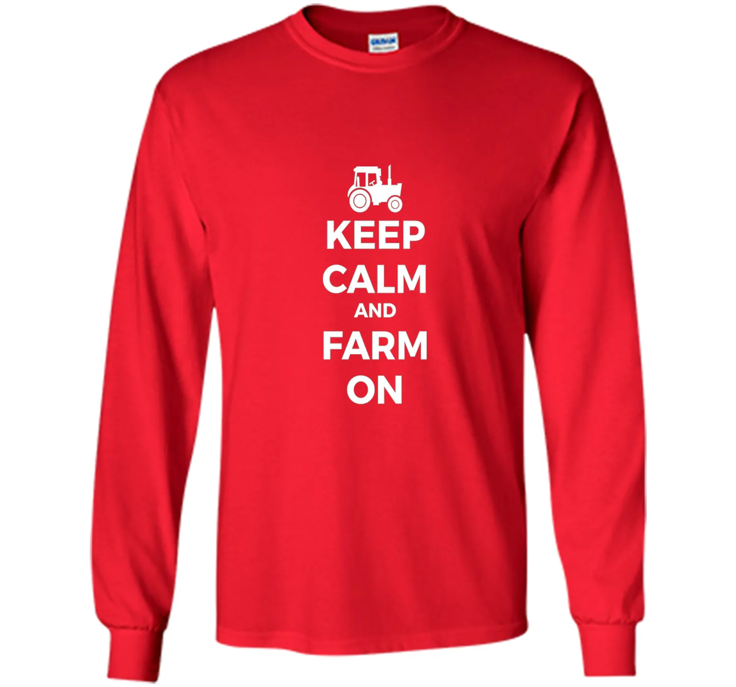 Farming Simulator - keep calm and farm on T-shirt (white)