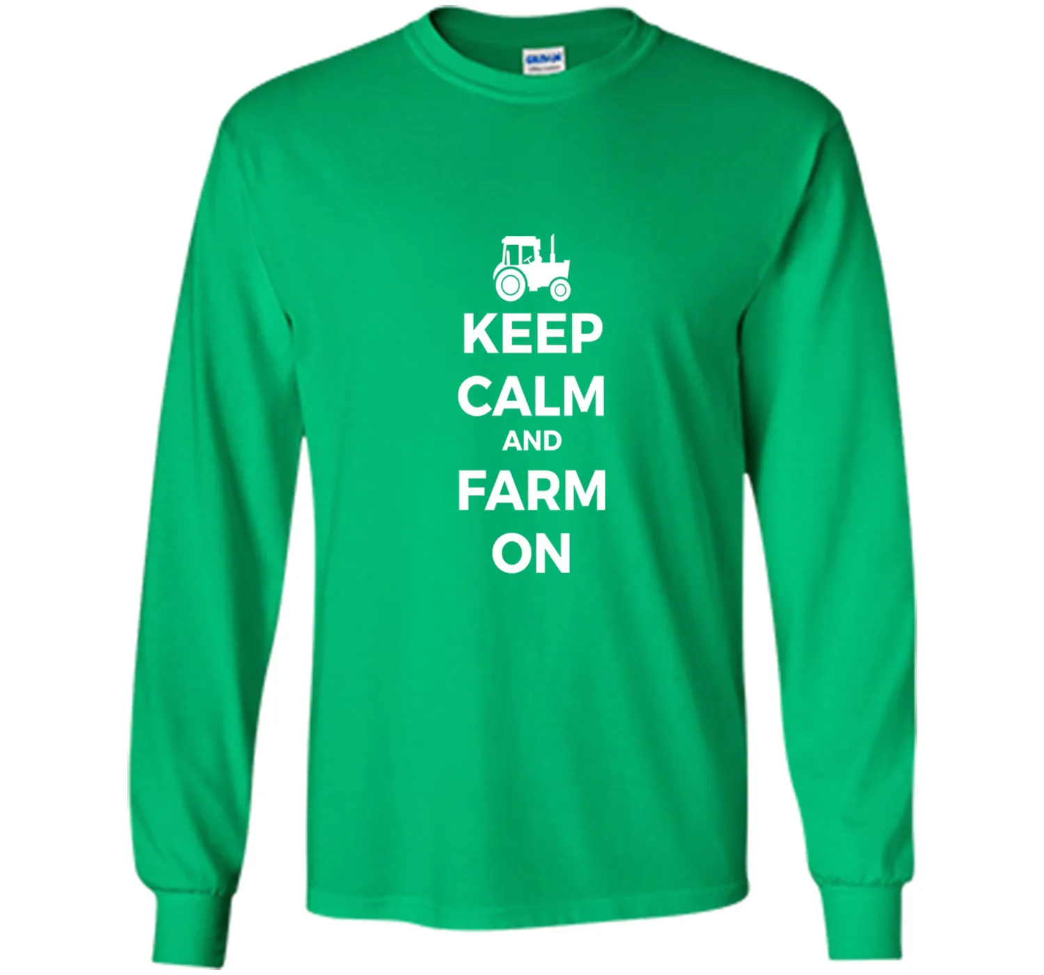 Farming Simulator - keep calm and farm on T-shirt (white)