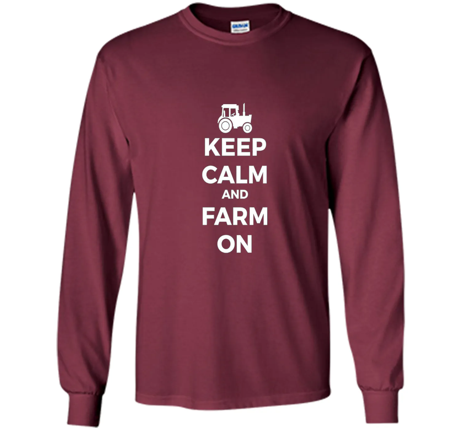 Farming Simulator - keep calm and farm on T-shirt (white)
