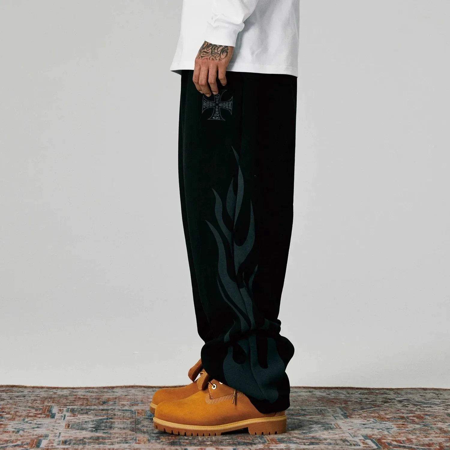 Flame Design Sweatpants