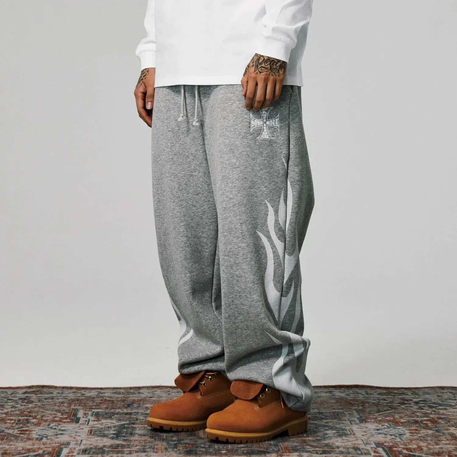 Flame Design Sweatpants