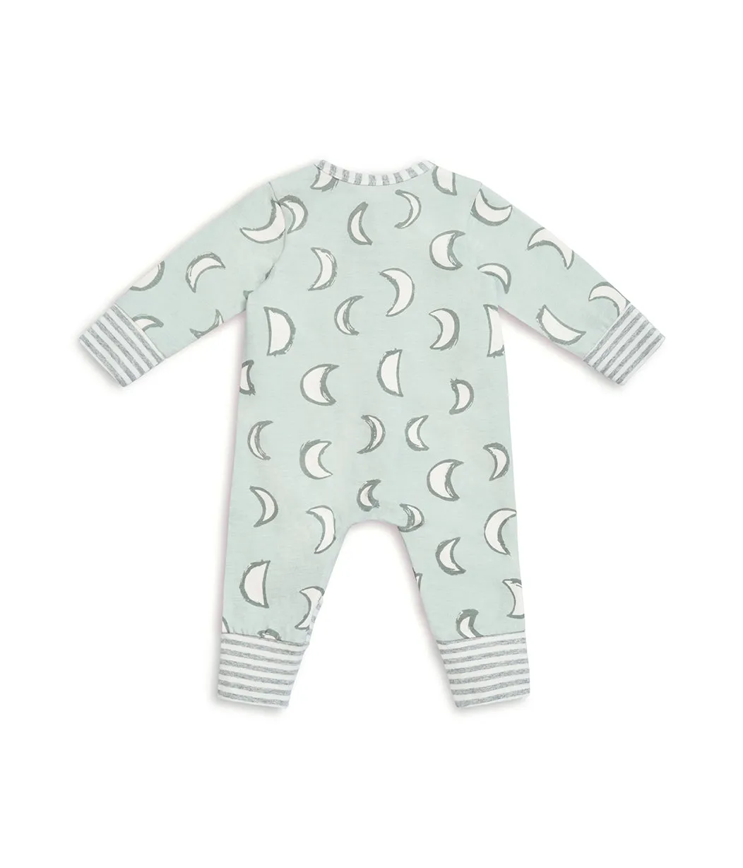Footless Romper Cotton Olive Eclipse