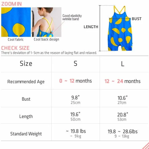 Fruits Sleeveless Baby Romper