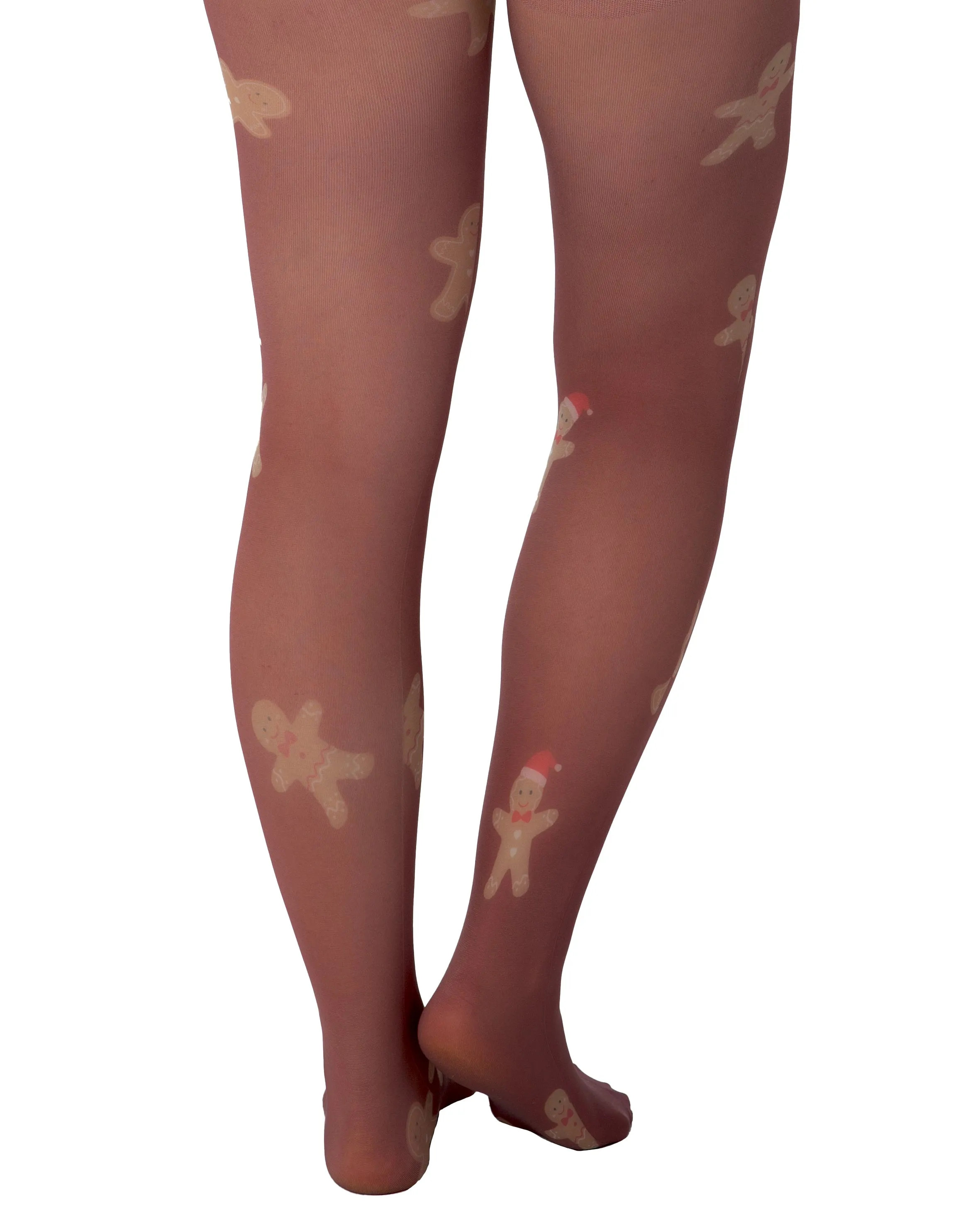 Gingerbread Men Printed Tights