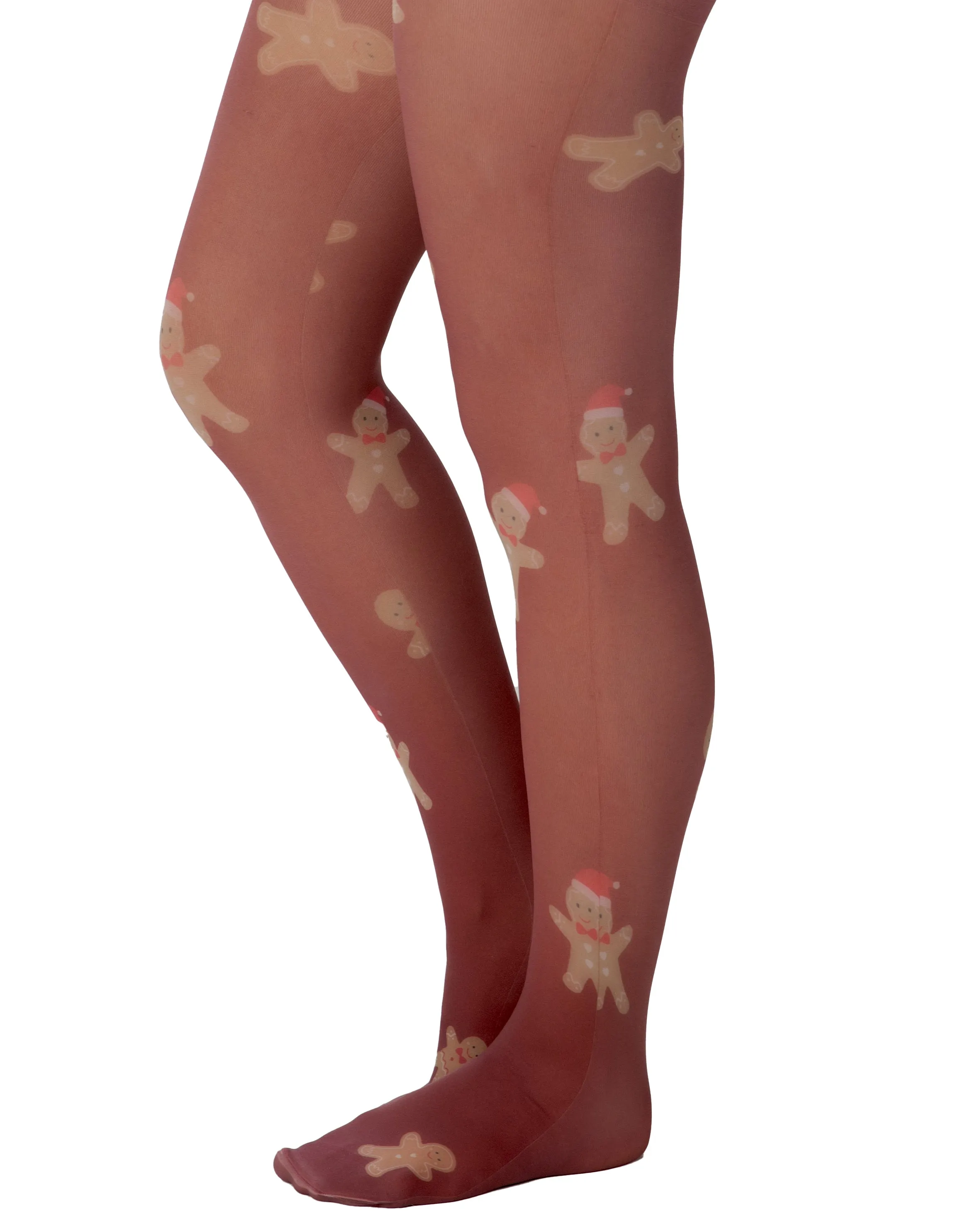 Gingerbread Men Printed Tights