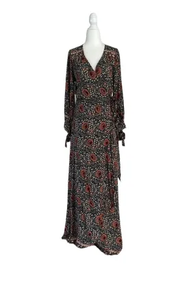 Green flower dress - S