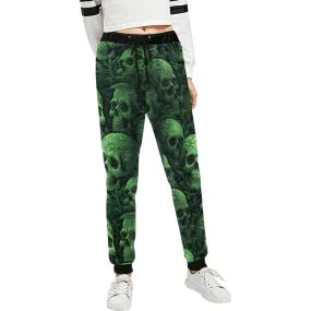 Green Skull Casual Sweatpants