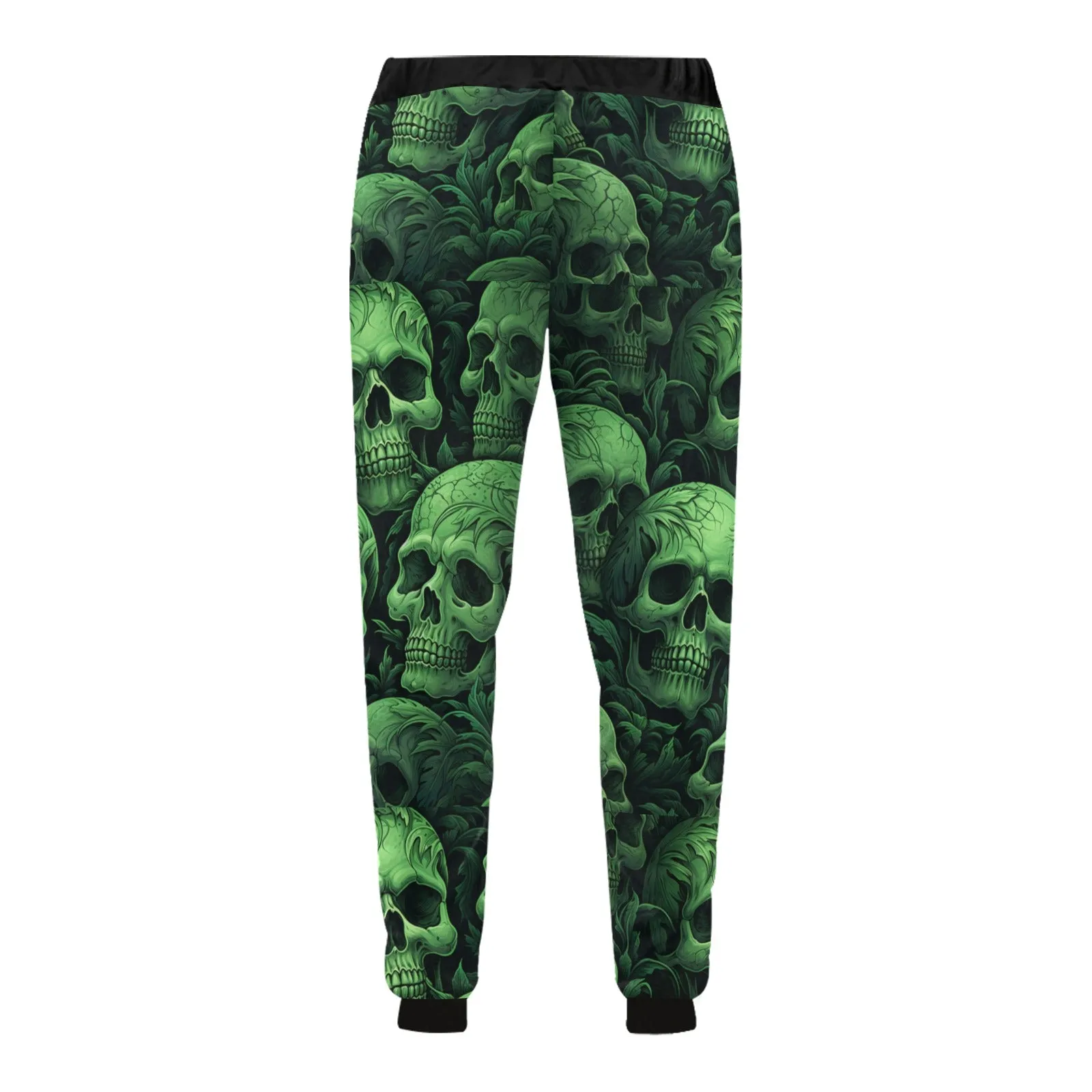 Green Skull Casual Sweatpants