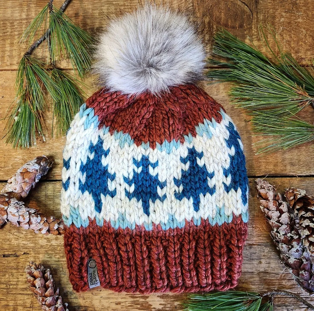 Gunflint Pines Hat Knitting Pattern