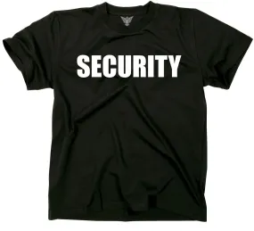 GunShowTees Security Two-Sided Event Safety Front and Back Print Shirt