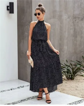 Halter Boho Maxi Dress