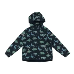 H&M light jacket 7-8 years navy blue dinosaurs fleece lined