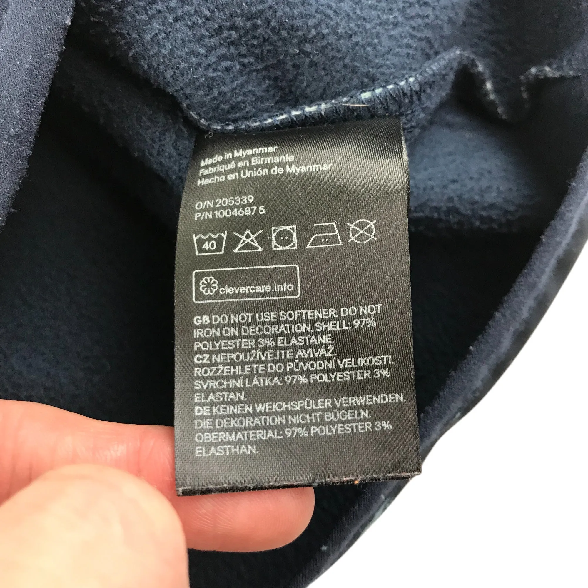 H&M light jacket 7-8 years navy blue dinosaurs fleece lined
