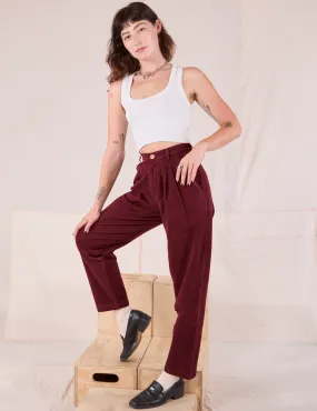 Heritage Trousers - Red Wine