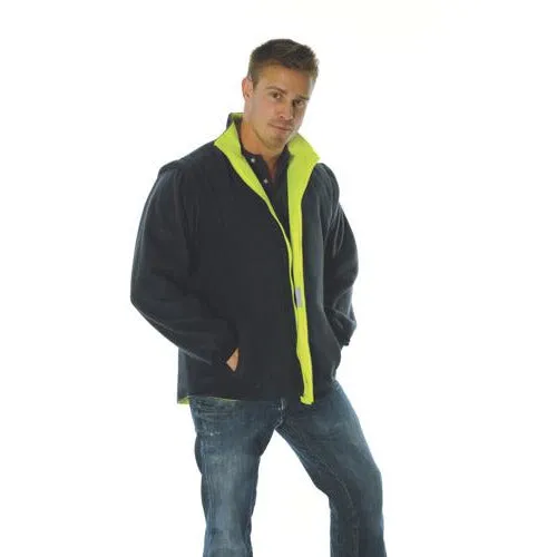 HiVis Cross Back Day/Night “4 in 1” Zip Off Sleeve Reversible Vest 3994