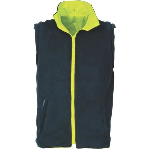 HiVis Cross Back Day/Night “4 in 1” Zip Off Sleeve Reversible Vest 3994