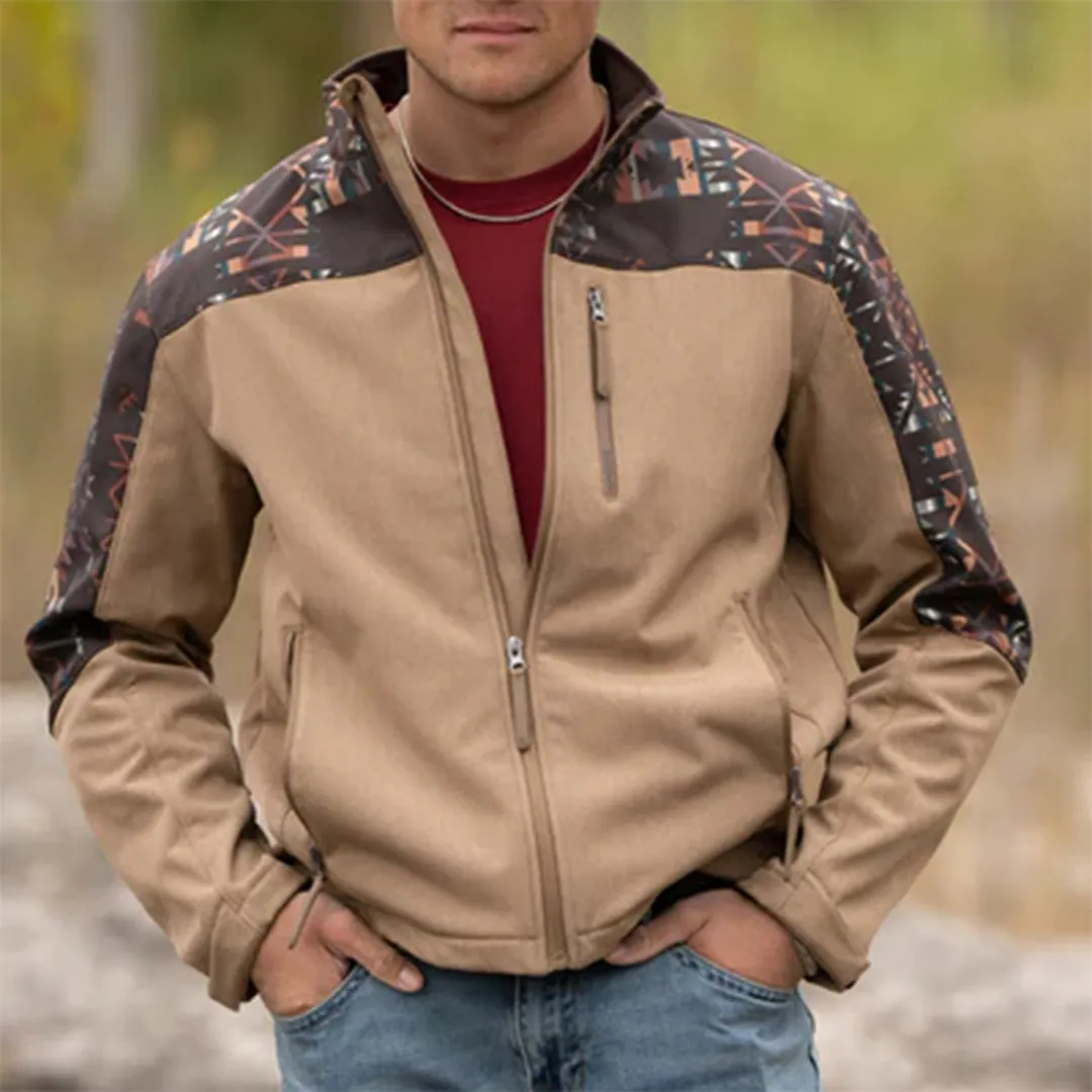 Hooey Men's Aztec Detail Softshell Jacket