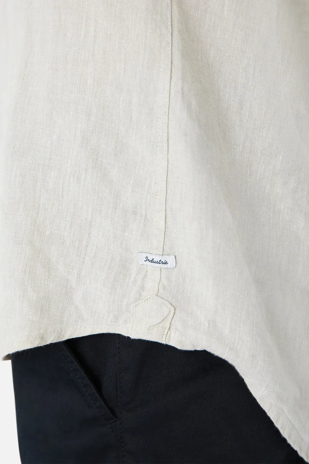 Industrie The Tennyson Linen L/S Shirt - Oatmeal