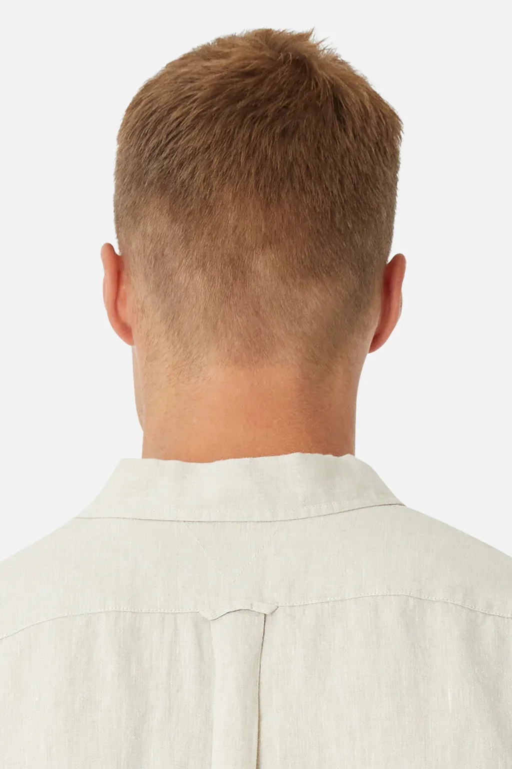 Industrie The Tennyson Linen L/S Shirt - Oatmeal