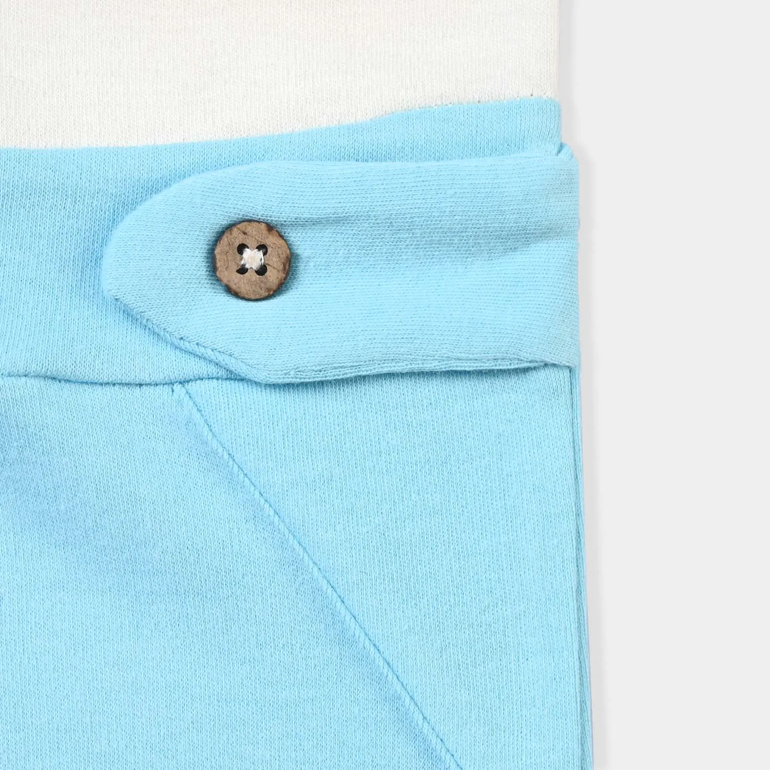 Infant Boys Cotton Interlock Knitted Romper Ship-Vanilla Ice