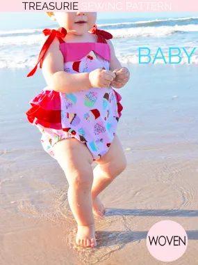 ISABELLA - Romper Pattern (0-24 Mths)