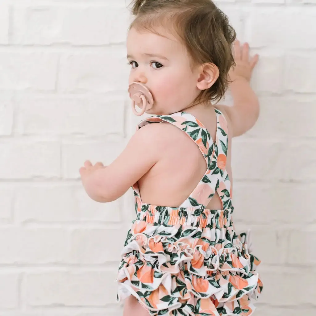 Isla Romper in Peachy Paradise
