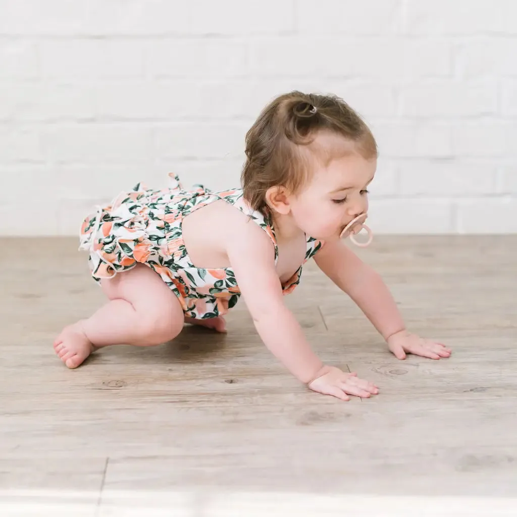 Isla Romper in Peachy Paradise