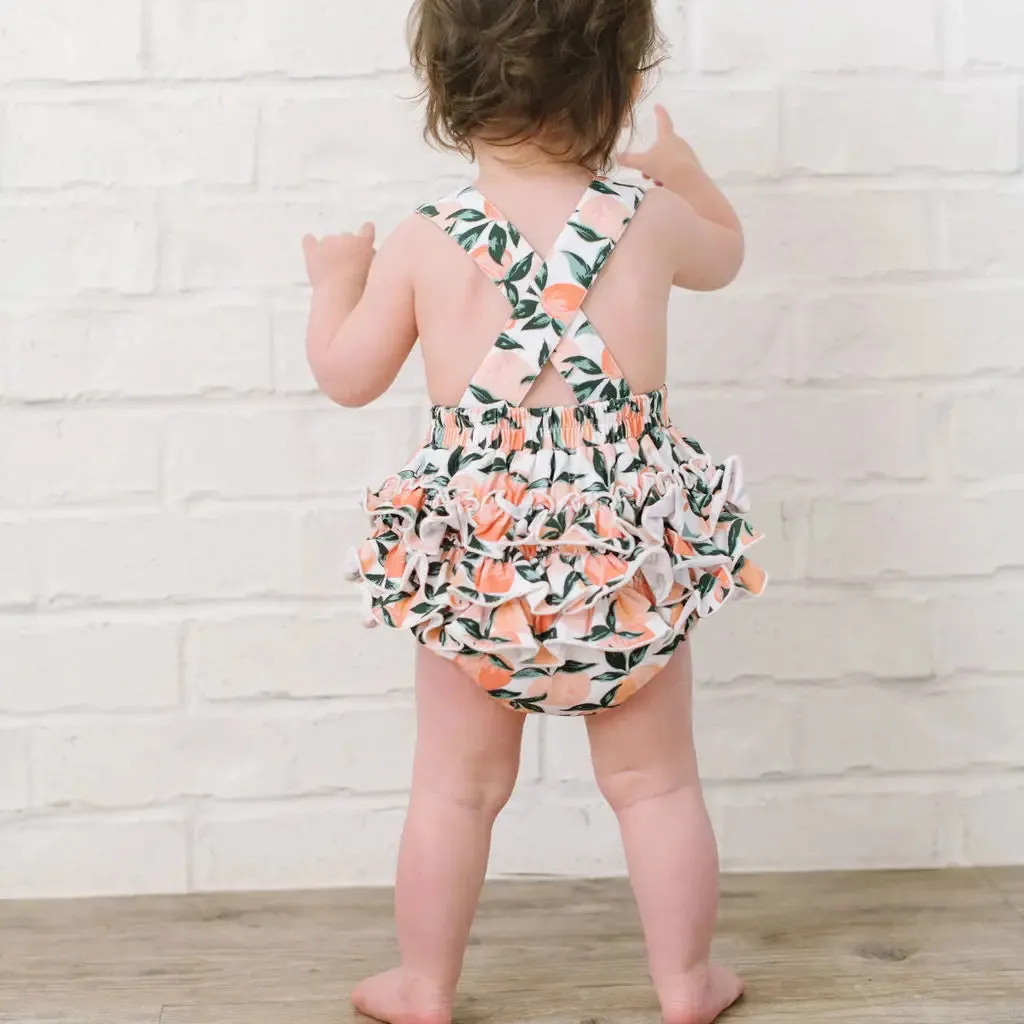 Isla Romper in Peachy Paradise