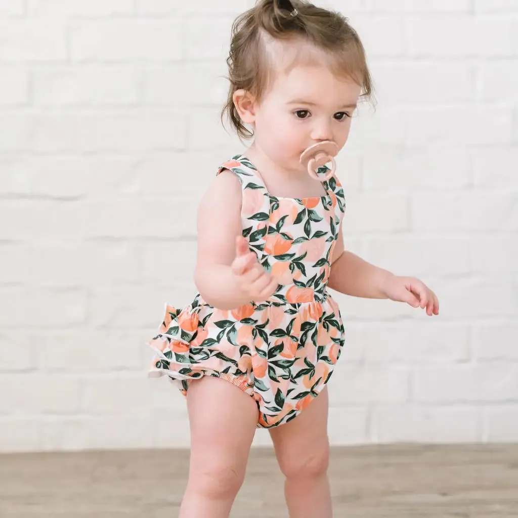 Isla Romper in Peachy Paradise