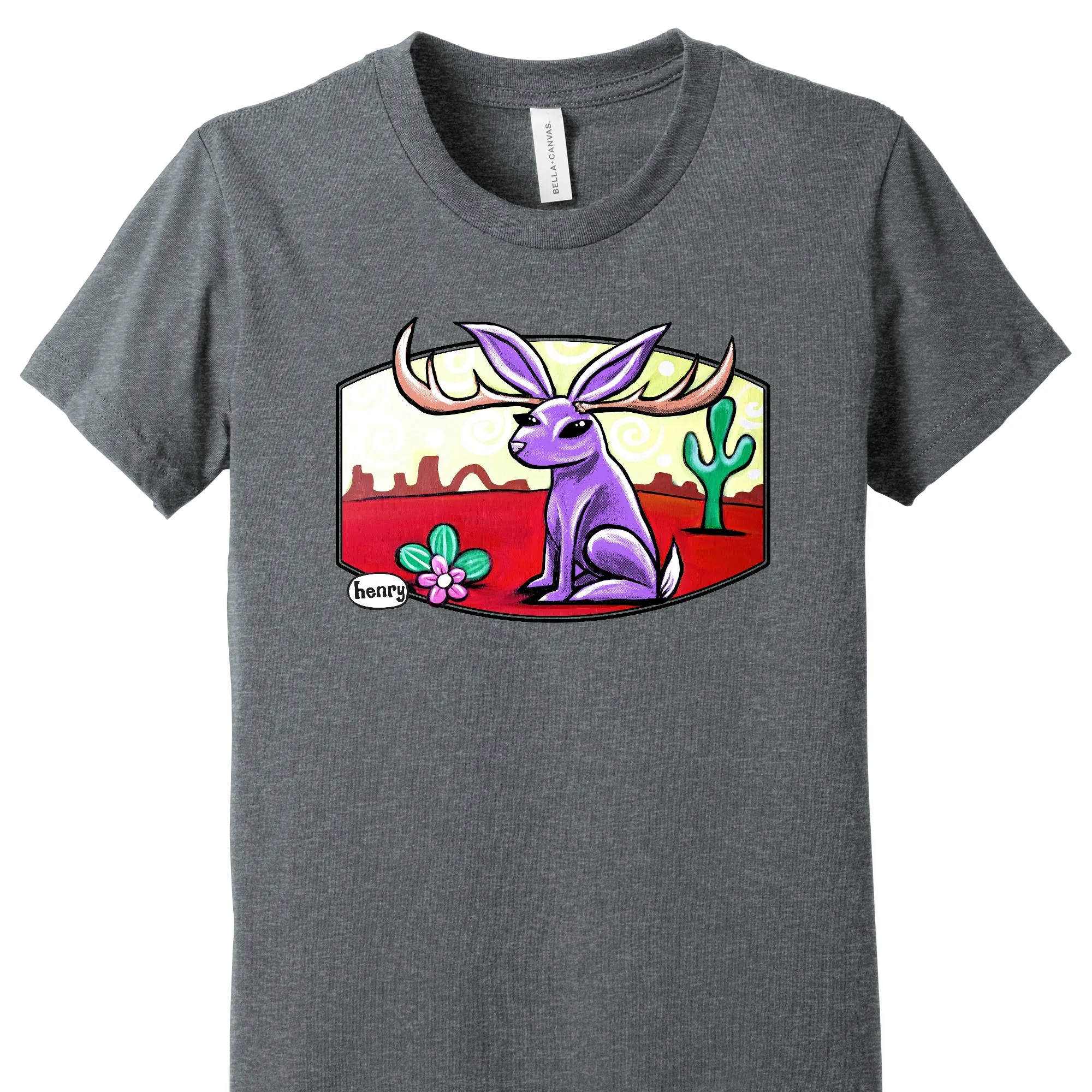Jackalope Unisex T-Shirt | Wearable Art by Seattle Mural Artist Ryan "Henry" Ward