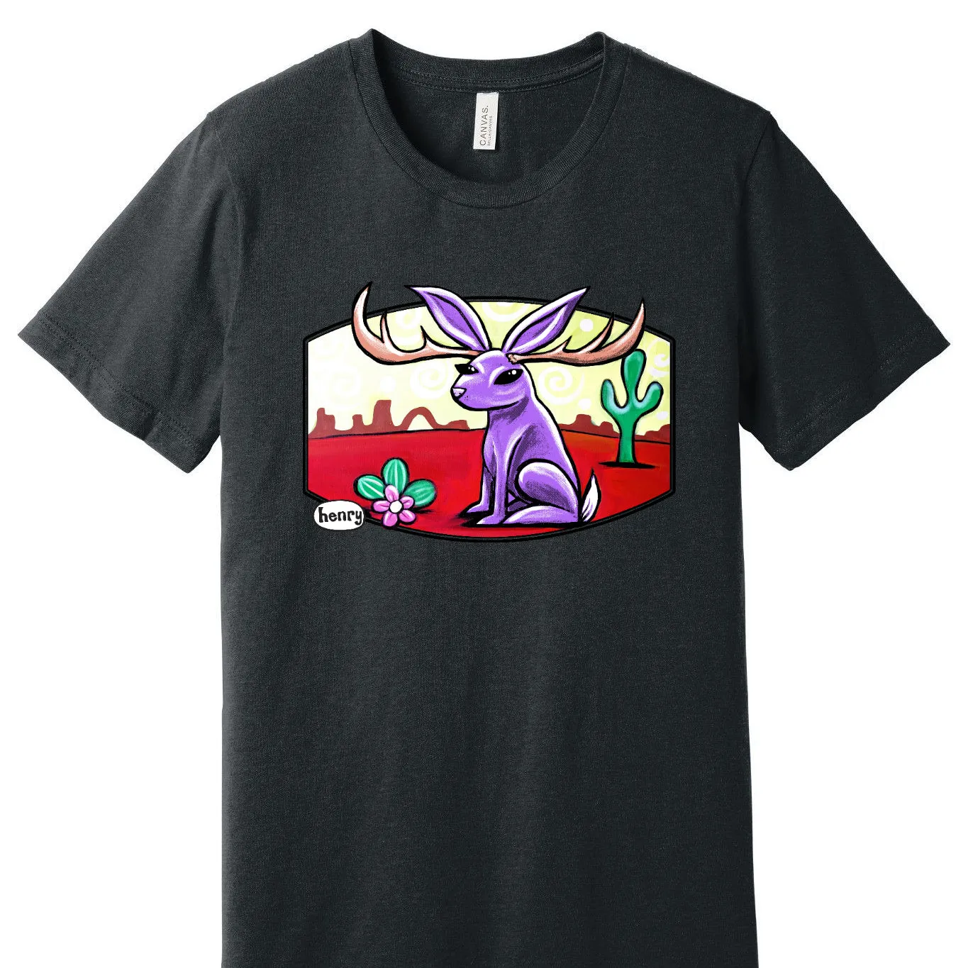 Jackalope Unisex T-Shirt | Wearable Art by Seattle Mural Artist Ryan "Henry" Ward