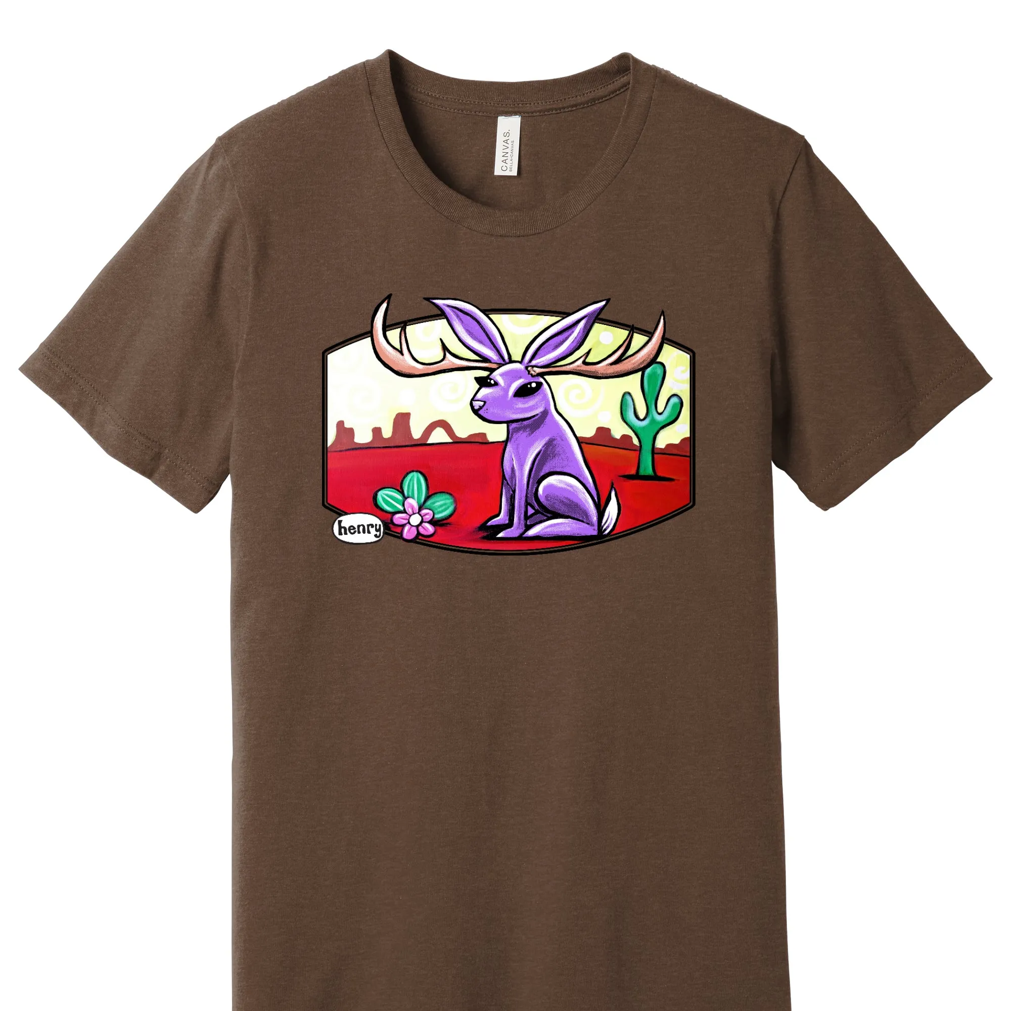 Jackalope Unisex T-Shirt | Wearable Art by Seattle Mural Artist Ryan "Henry" Ward
