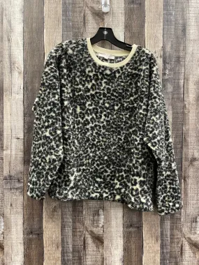 Jacket Fleece By Loft In Animal Print, Size: L