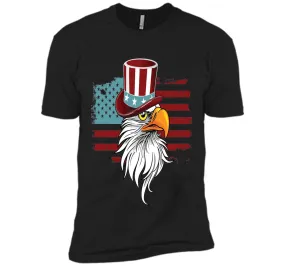July 4TH Eagle Hat And Flag T-shirt Independence Day Shirt