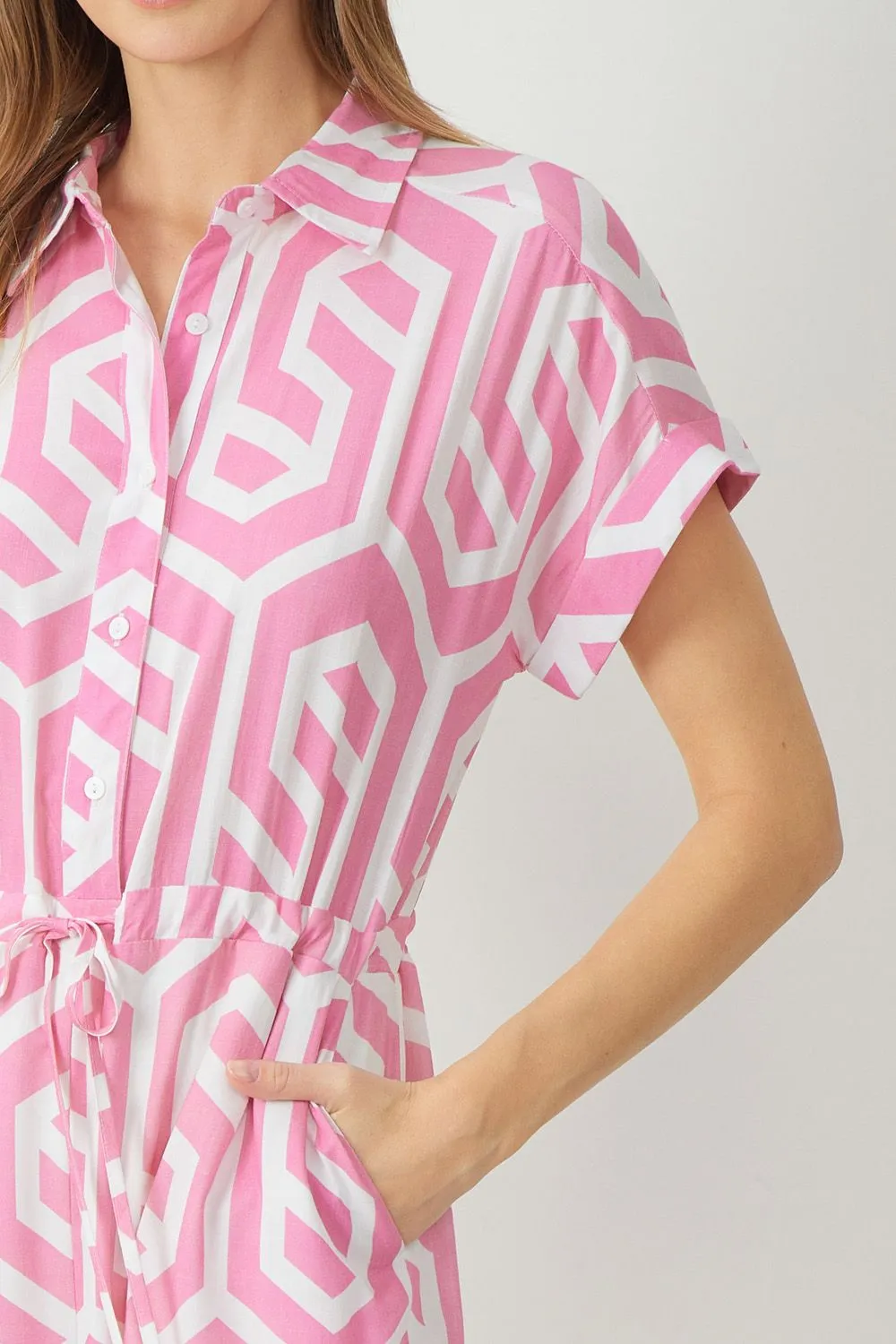 Jump Into Spring Jumpsuit - Pink