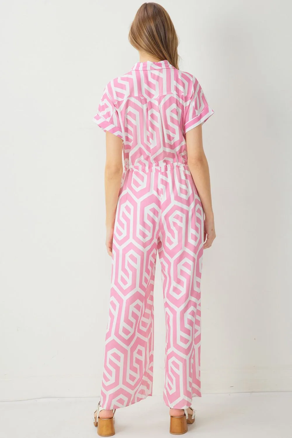 Jump Into Spring Jumpsuit - Pink