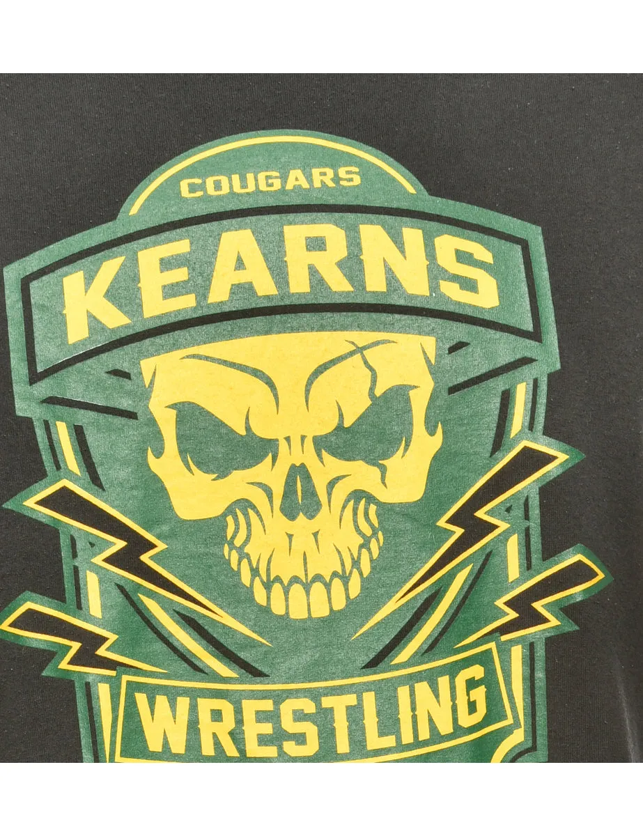 Kearns Wrestling Black Gildan Sports T-shirt - M