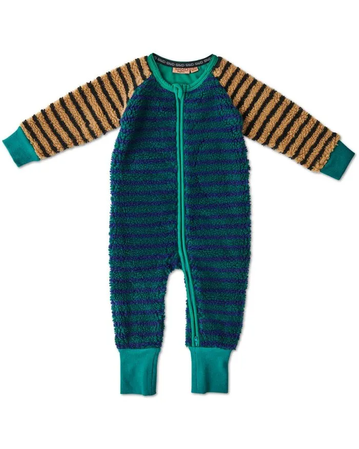 Kip & Co: Crusader Sherpa Long Sleeve Zip Romper