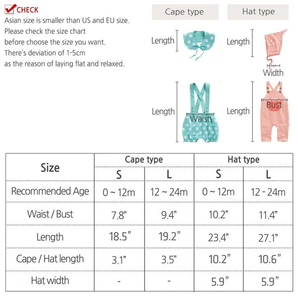 Kitty overalls Baby Bodysuit (include Hat)