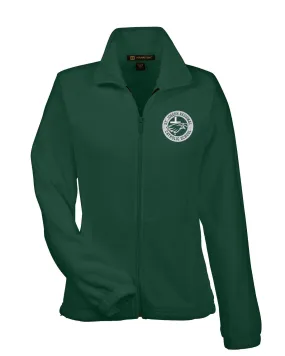 Ladies' Full Zip Fleece Jacket with Embroidered SJRCS Eagle Logo