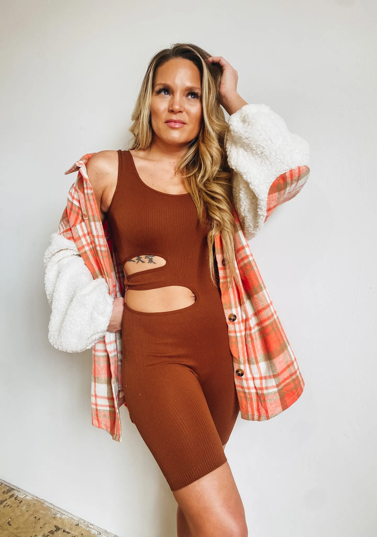 Latte Run Seamless Romper
