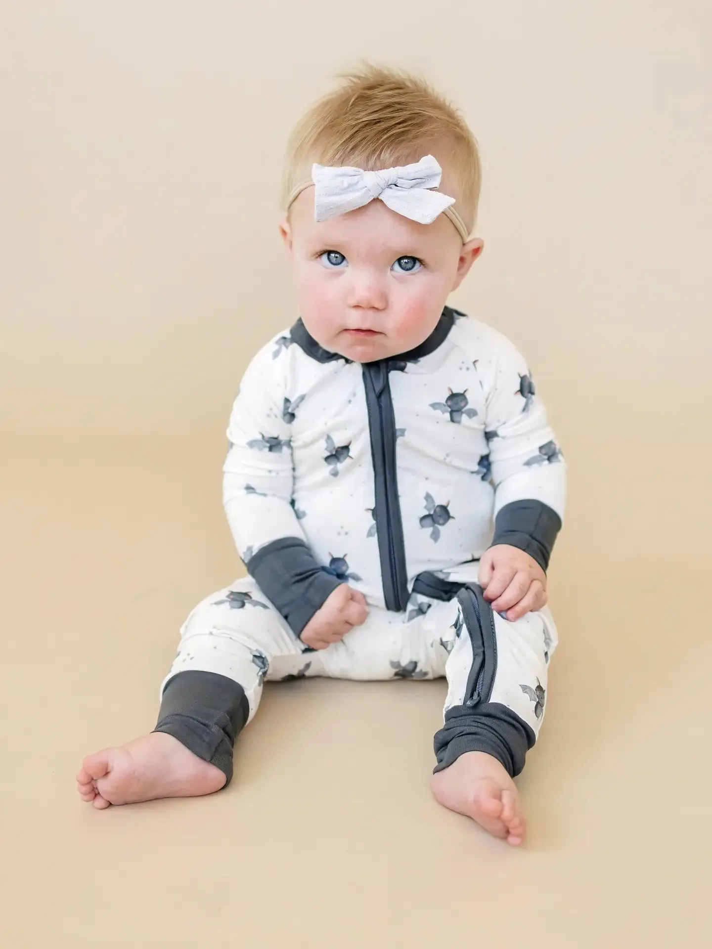 Little Joy Co. - Bats Bamboo Zippy Romper