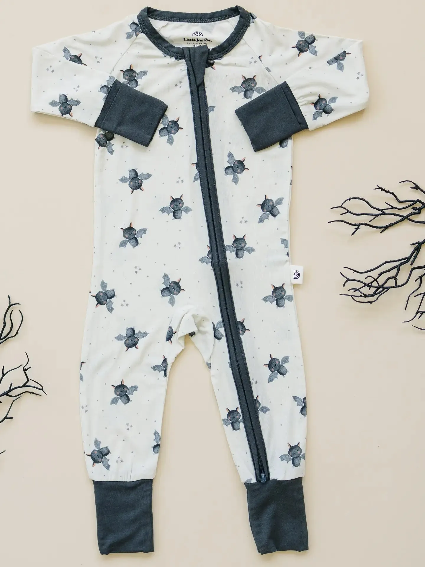 Little Joy Co. - Bats Bamboo Zippy Romper