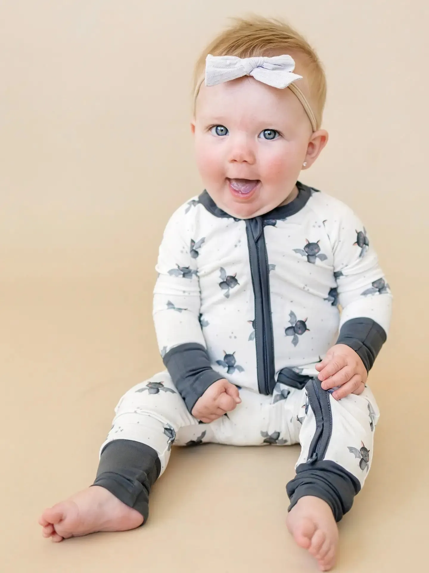 Little Joy Co. - Bats Bamboo Zippy Romper