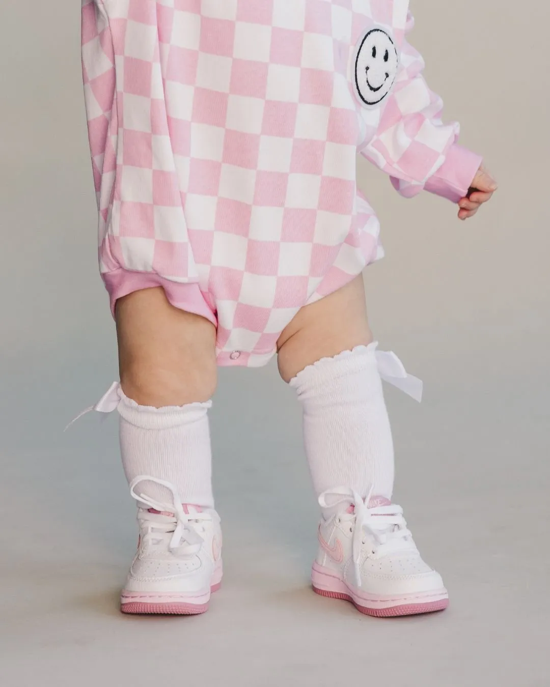 LPK Bubble Romper - Checkered Smiley