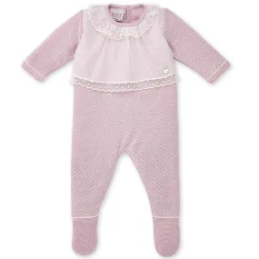 Magnolia Lace Knit Footie