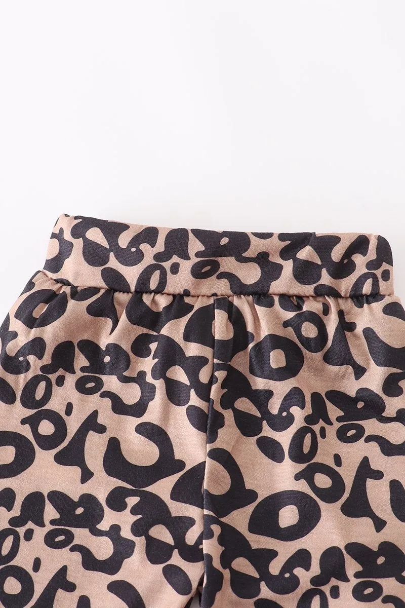 Mama's Girl Leopard Baby Hoodie Set